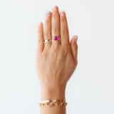Ruby Ring with Diamonds
