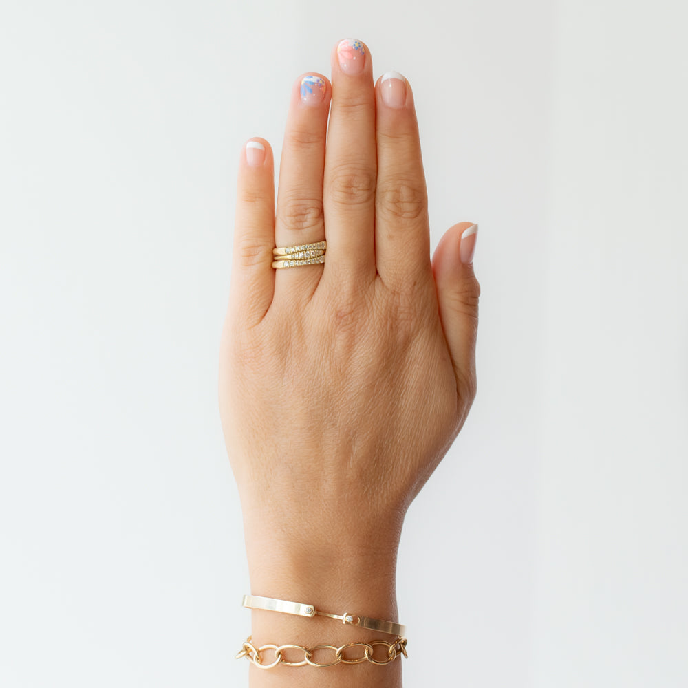 Petite Diamond Trellis Band