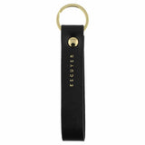 Leather Keychain, Black