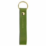 Leather Keychain, Jungle Green