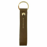 Leather Keychain, Khaki