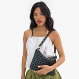 Shoulder Strap, Black with Grommets