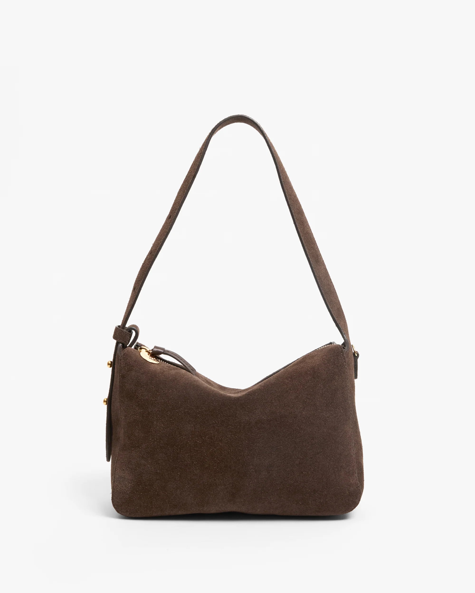 Fleurine Bag, Chocolate Suede