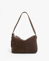 Fleurine Bag, Chocolate Suede