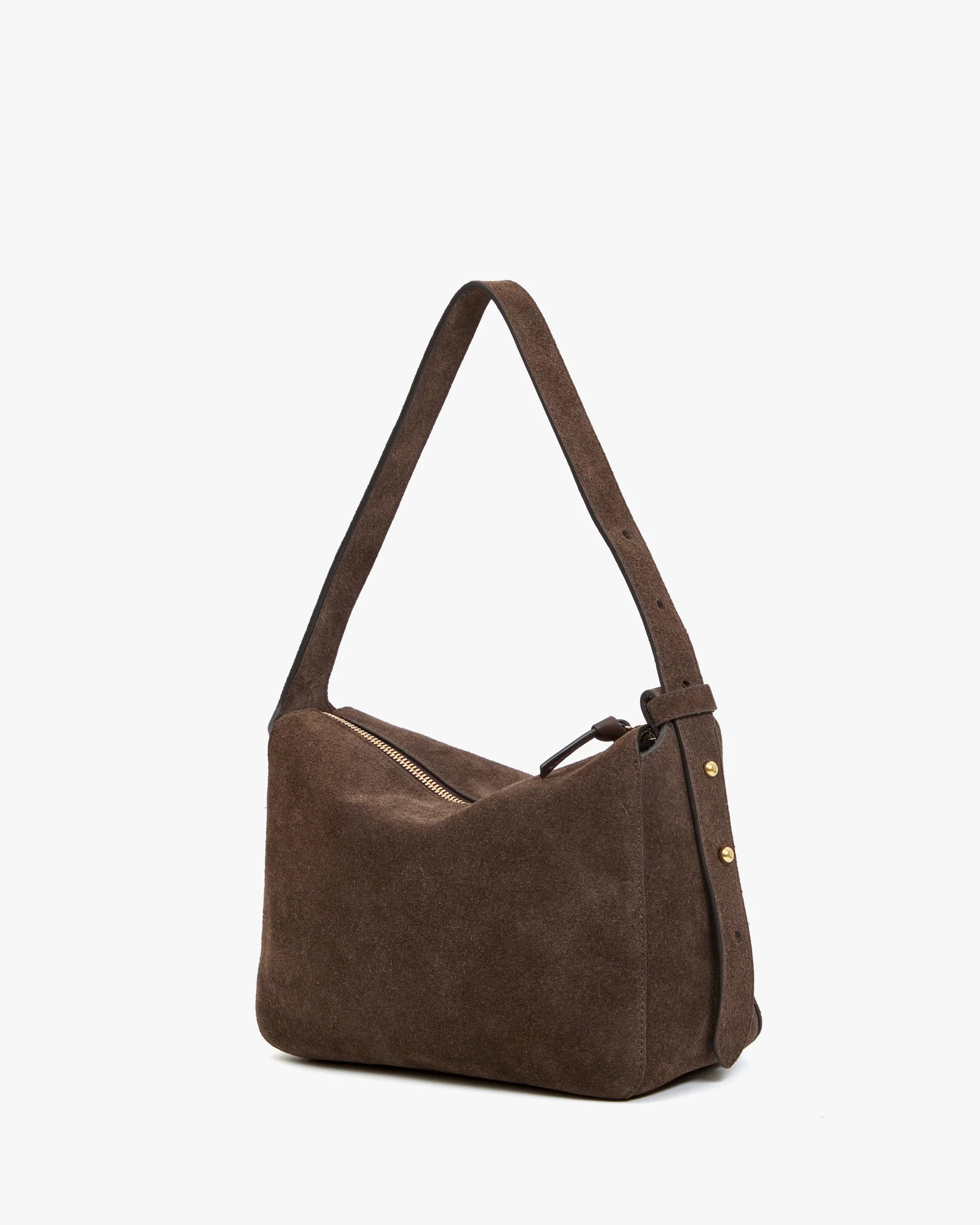 Fleurine Bag, Chocolate Suede