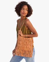 Shoulder Strap, Cuoio Knotted Leather with O Rings