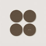 Round Coasters 4 Pack, Cumin