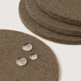 Round Coasters 4 Pack, Cumin