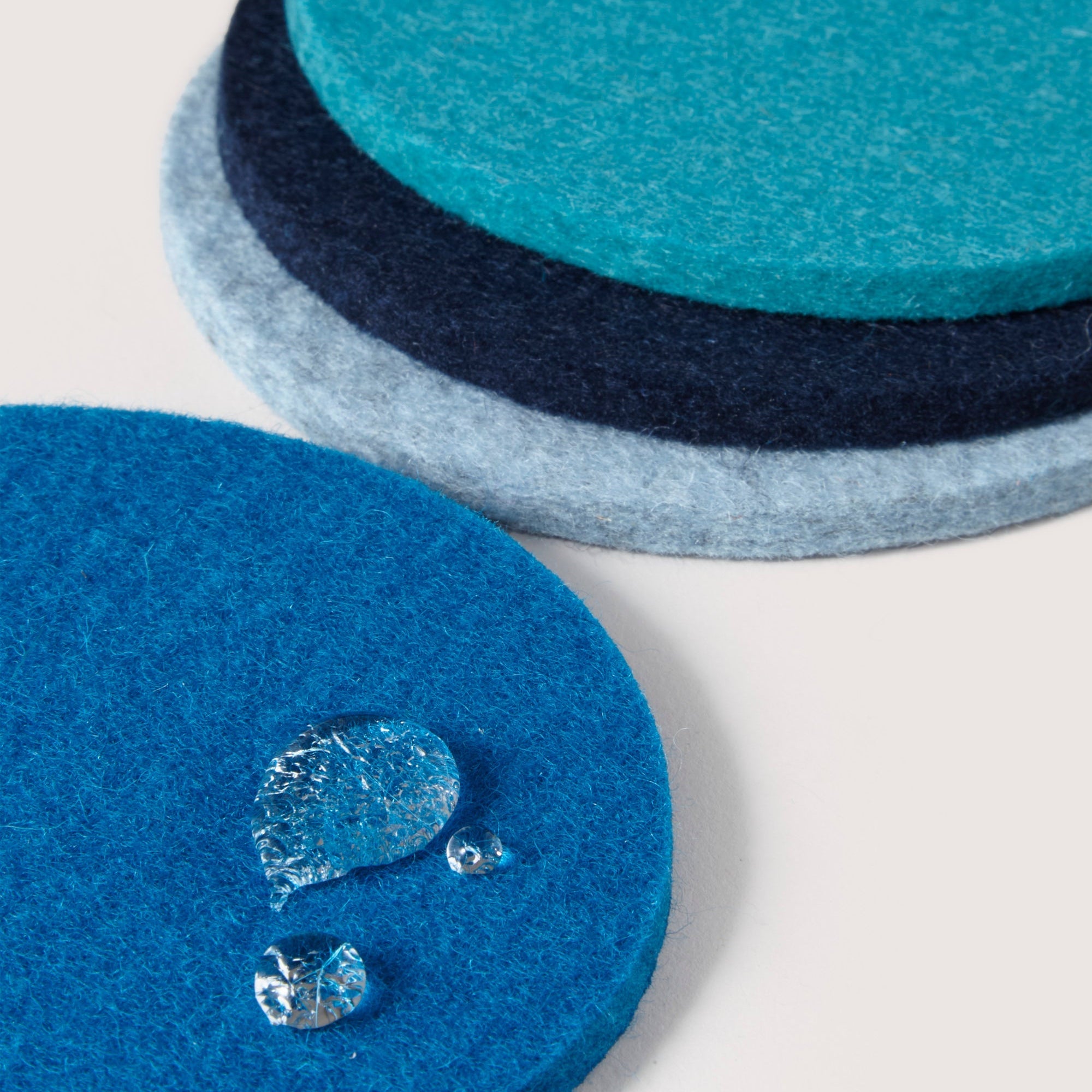 Round Coasters 4 Pack, Ocean Multi