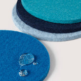 Round Coasters 4 Pack, Ocean Multi