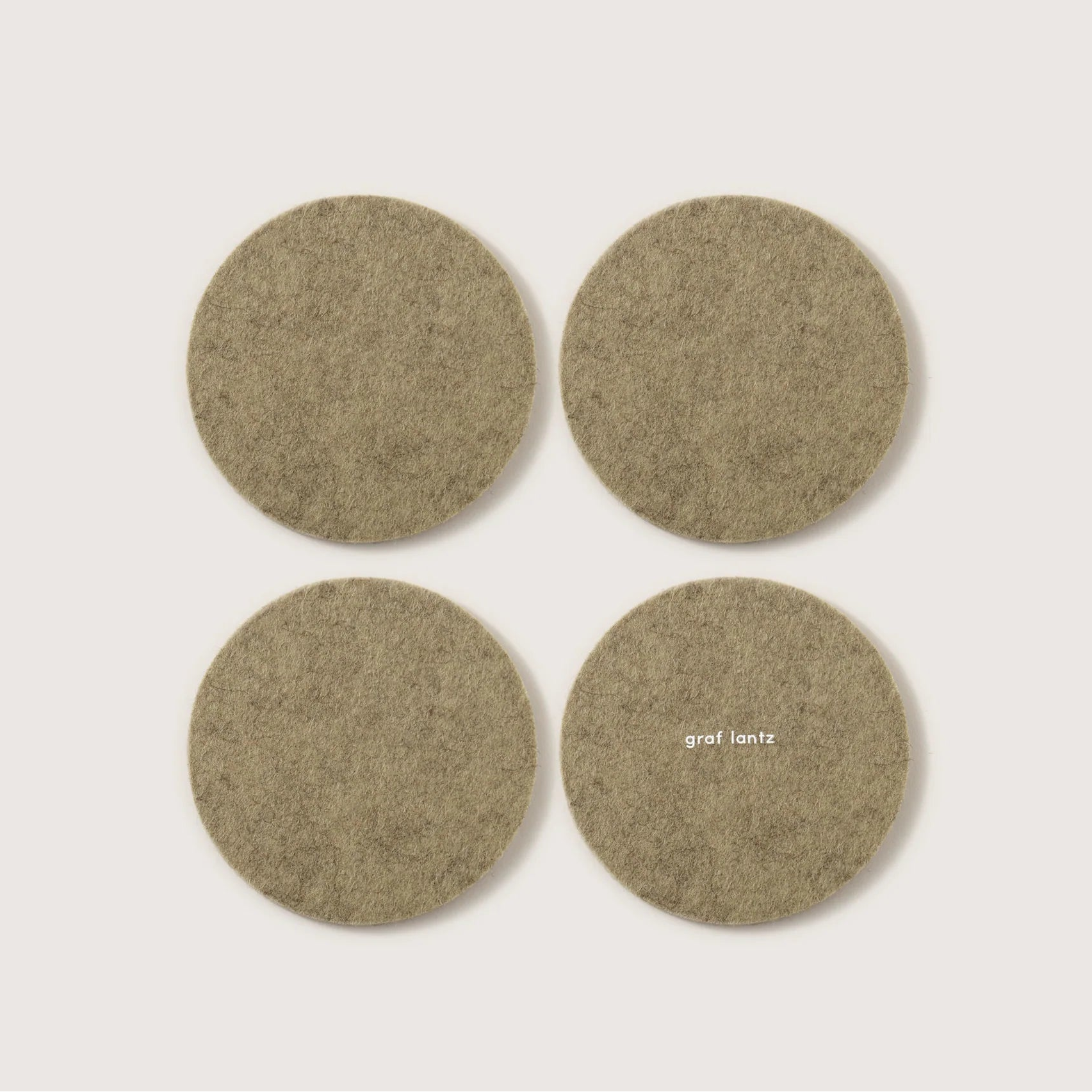 Round Coasters 4 Pack, Sage