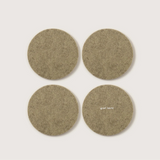 Round Coasters 4 Pack, Sage