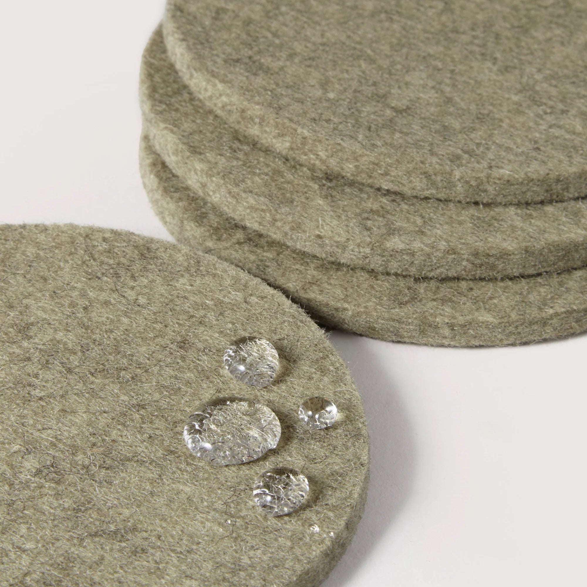Round Coasters 4 Pack, Sage