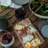 Round Coasters 4 Pack, Noir Multi