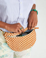 Grande Fanny, Natural and Cream Woven Checker
