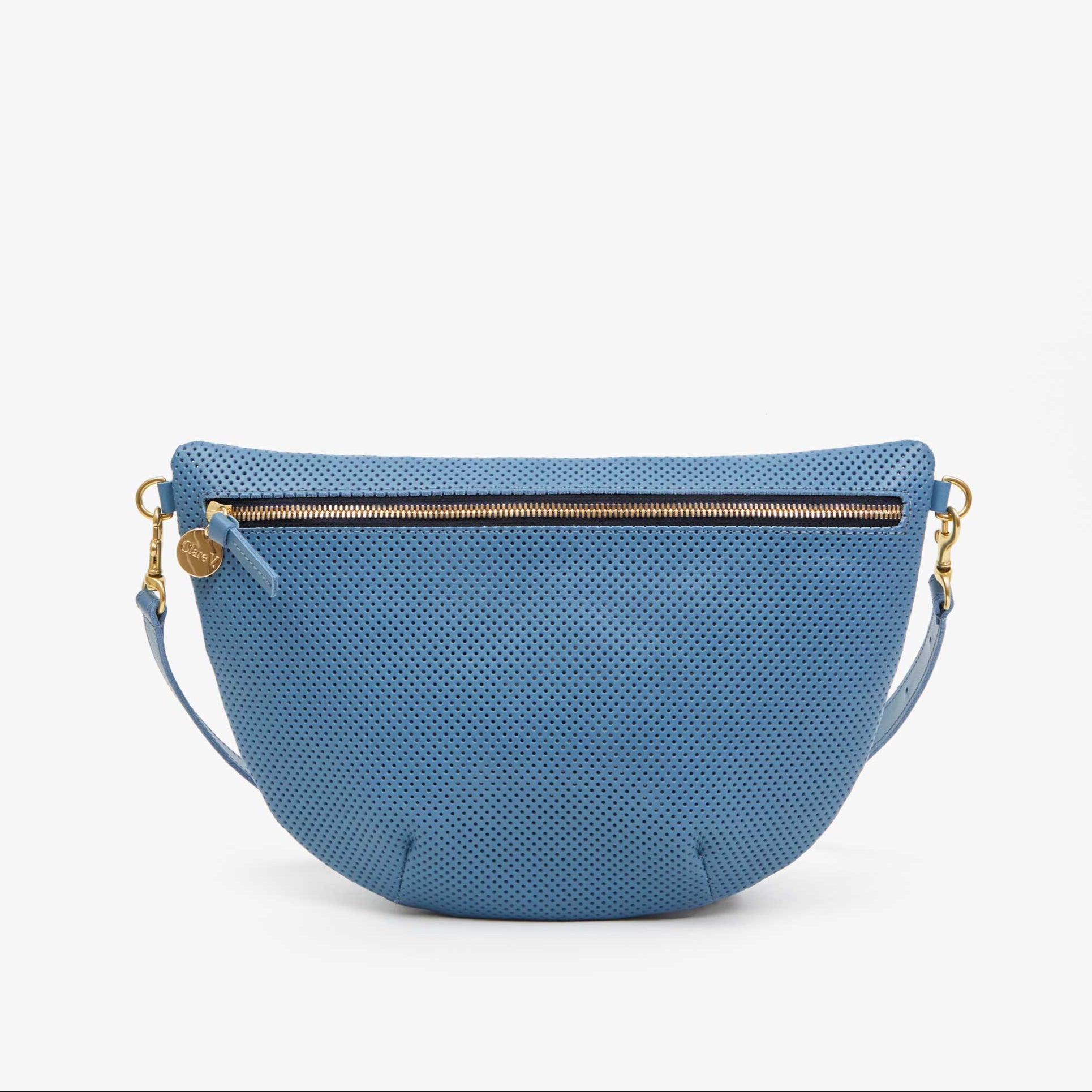 Clare V. | Grande Fanny, Perf Desert Blue – LAPIS