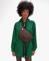 Grande Fanny, Woven Checker, Tobacco