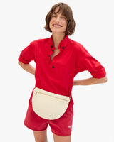 Grande Fanny, Cream Woven Checker