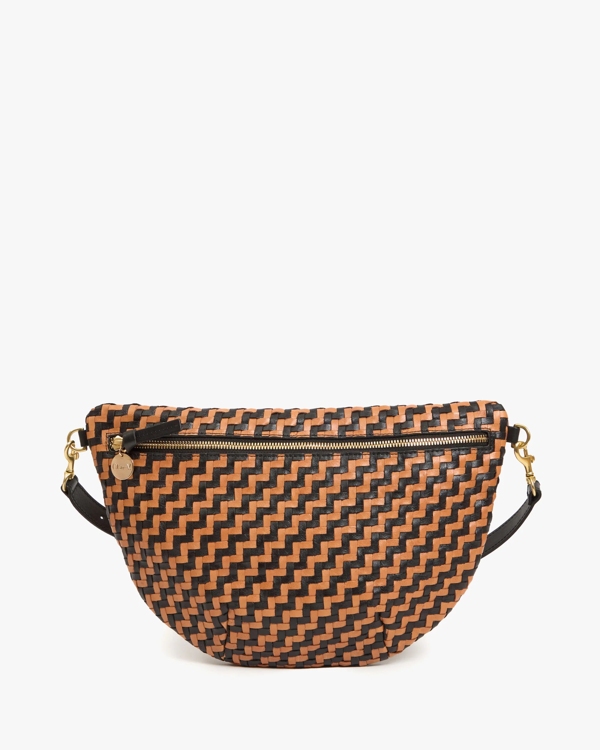 Grande Fanny, Woven Zig-Zag, Black/Natural