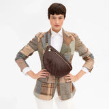 Grande Fanny, Chocolate Woven Zig Zag