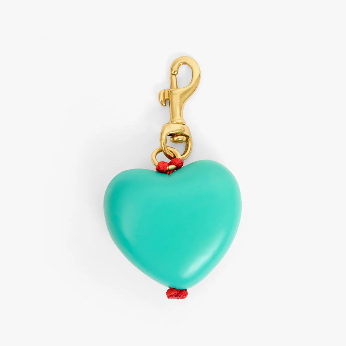 Grande Heart Fob, Turquoise