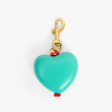 Grande Heart Fob, Turquoise
