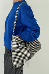 Happy Carry Bag, Black Gingham