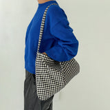 Happy Carry Bag, Black Gingham