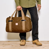 Medium Tin Cloth Duffle Bag, Dark Tan