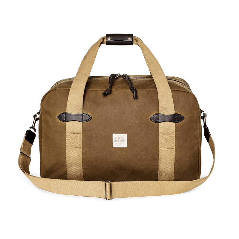Medium Tin Cloth Duffle Bag, Dark Tan