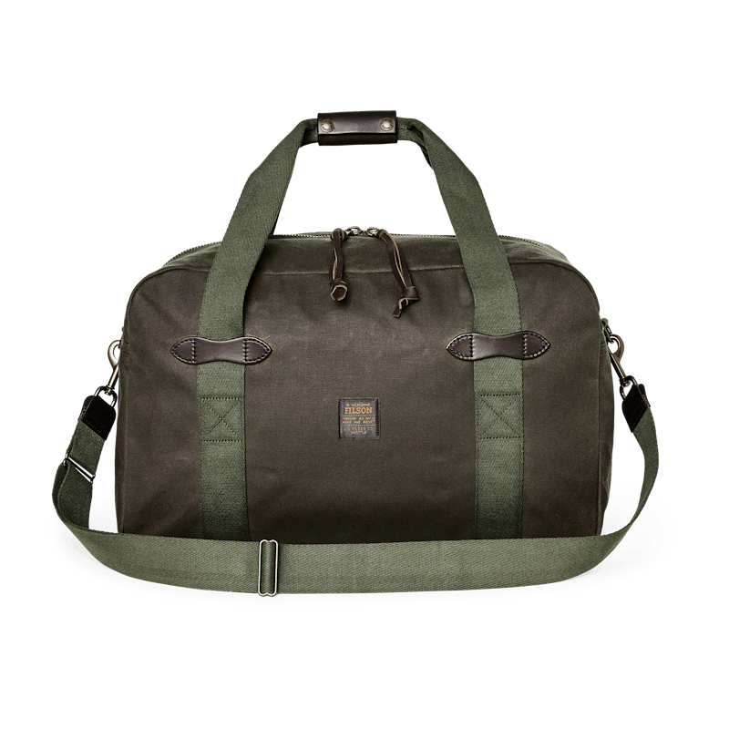 Medium Tin Cloth Duffle Bag, Otter Green
