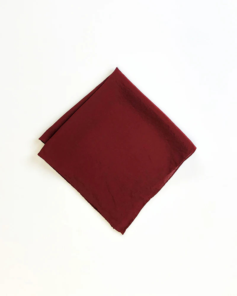 Tono & Co. | Silk Hankie Scarf, Garnet