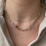 Zoe Chicco | Small Paperclip Chain Necklace