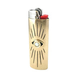Therese Kuempel | Handmade Brass and Gemstone Lighter Case, Eye