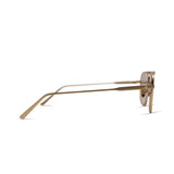 Jane Sunglasses, Gold Metal with Amber Lens