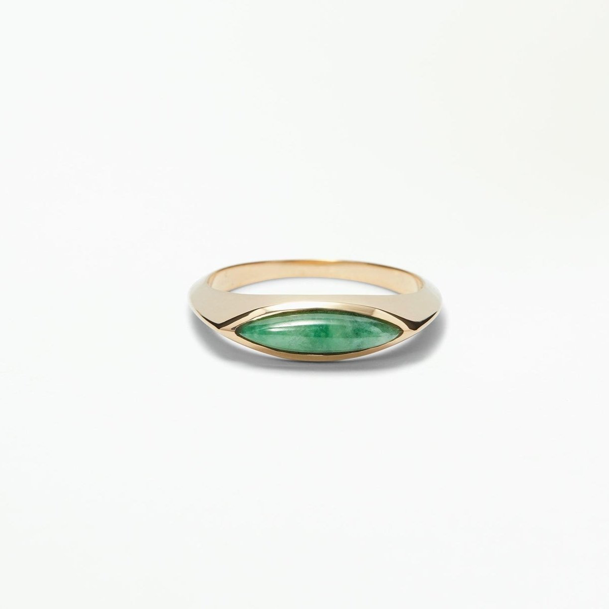 Wwake | Eye Signet Ring, Jadeite