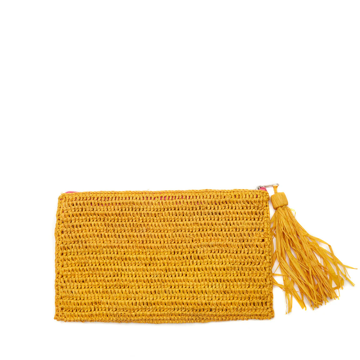 Justine Crocheted Zip Pouch, Sunflower