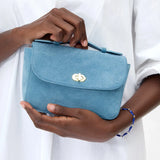 Kathryn Bag, Desert Blue Suede