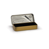 Tin Pen Case, Black and Gold