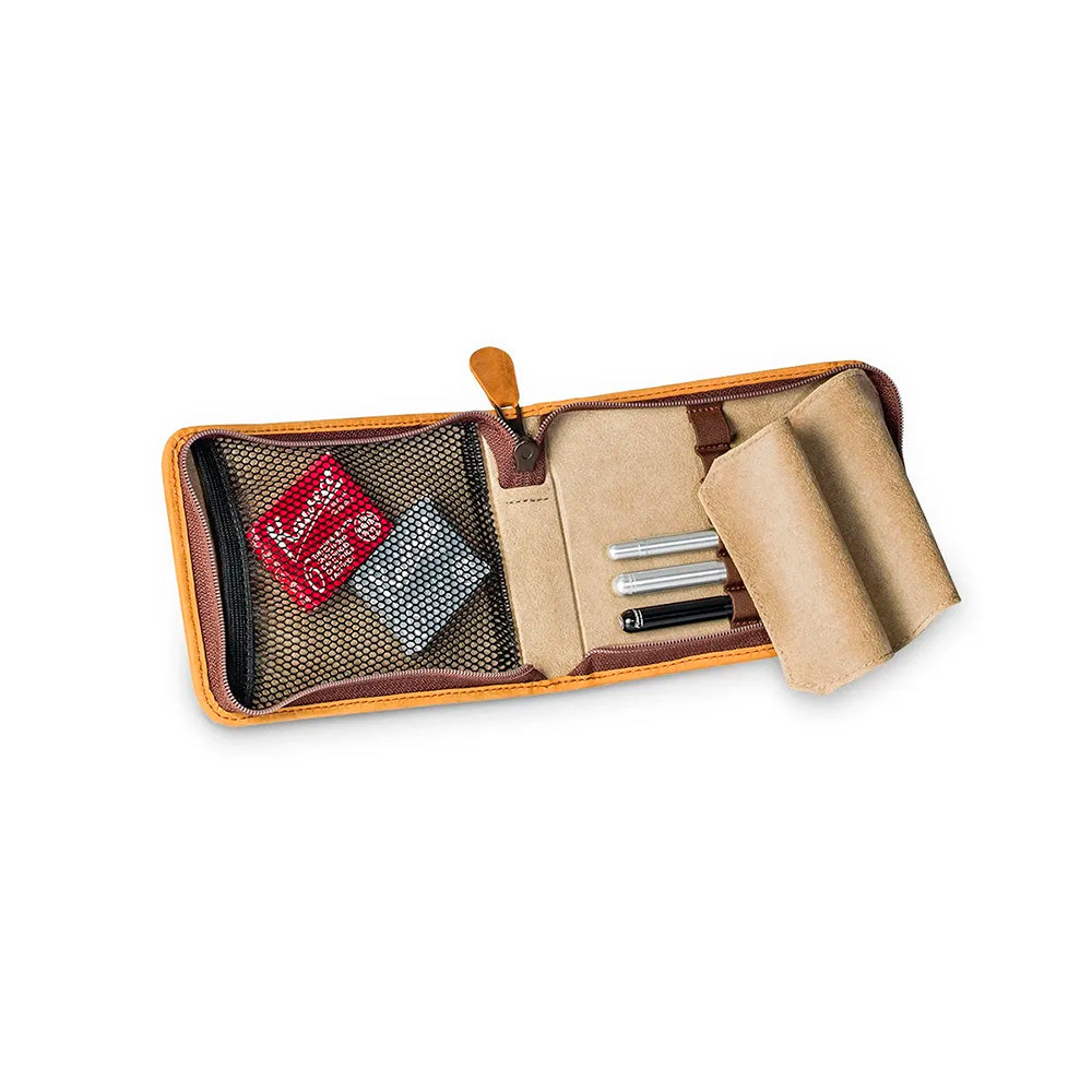 Traveller Leather Pen Case, Brown