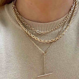 Zoe Chicco | Pave Diamond Toggle Necklace