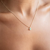 Small Emerald Octagon Necklace