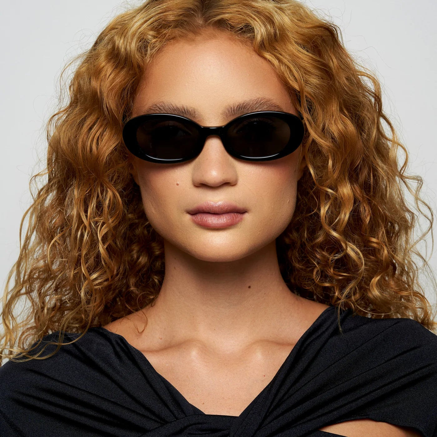 Lyric Leigh Sunglasses, Gloss Black