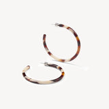 Large Hoop Earrings, Mocha