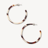 Large Hoop Earrings, Mocha