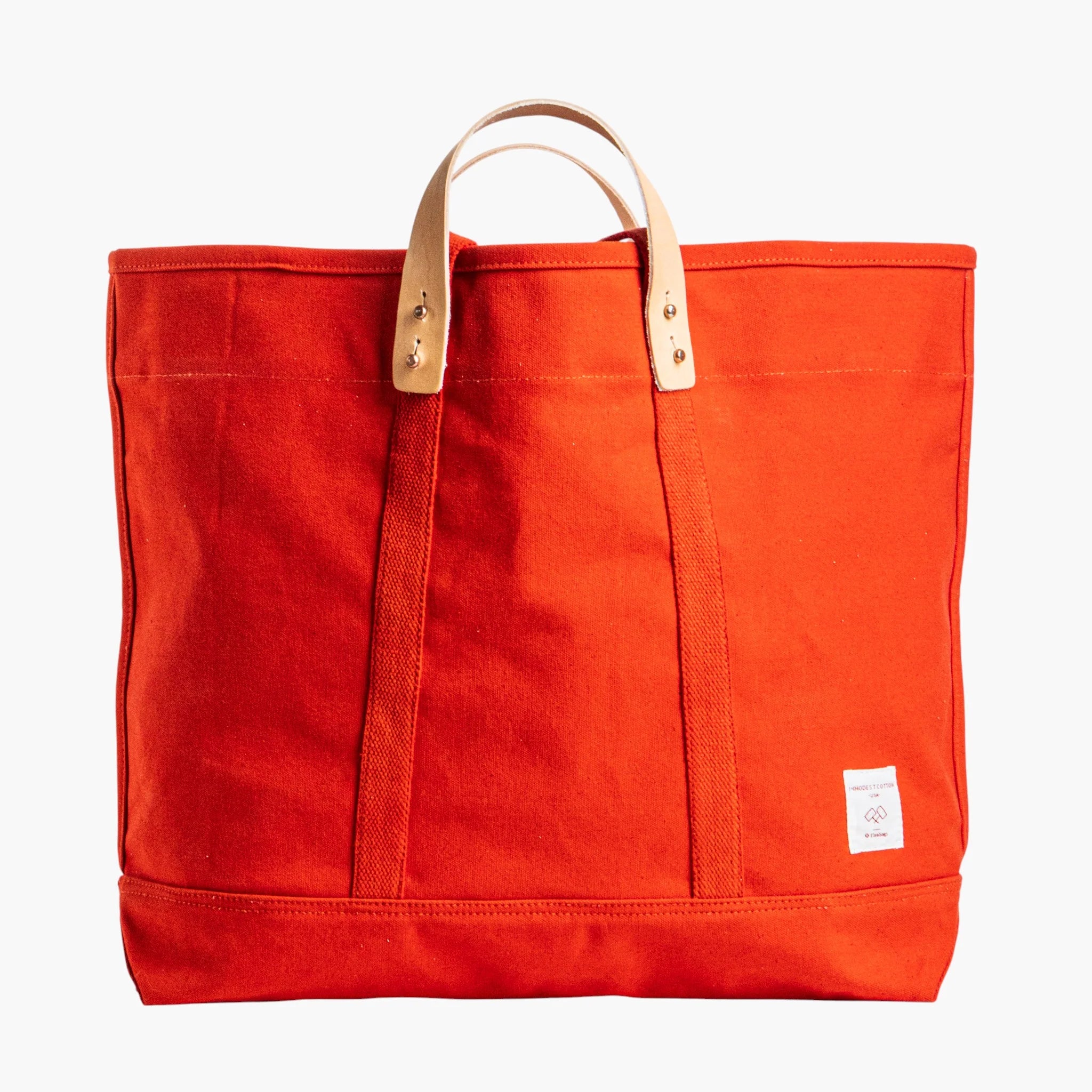 Large East West Tote, Persimmon