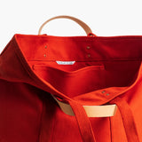 Large East West Tote, Persimmon