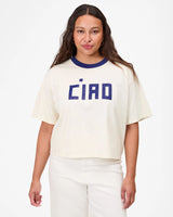 Le Carre Tee, Block Ciao, Cream