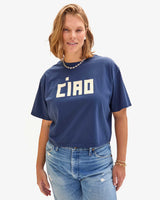 Le Carré Tee, Navy Ciao