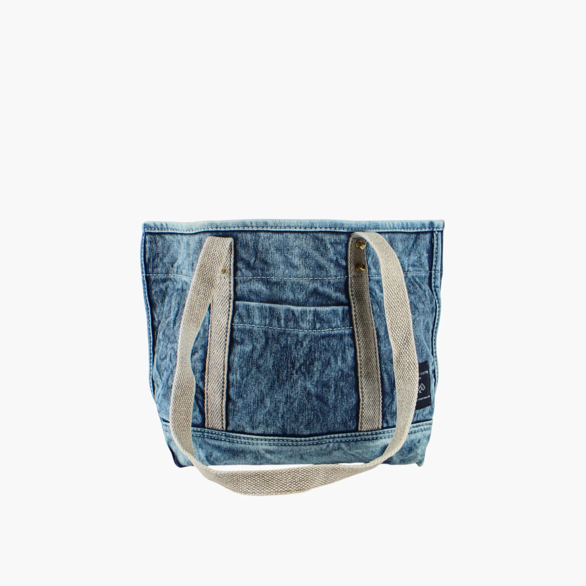 Lunch Tote, Washed Denim